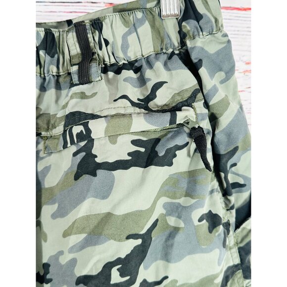 Camo Camouflage Cargo Shorts Mens M Canyon Creek Nylon - Picture 9 of 10